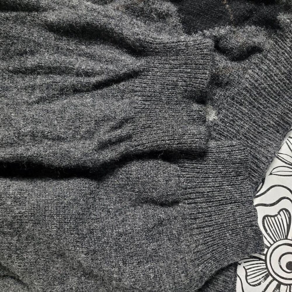 Field Gear Gray Argyle Lambswool Blend Pullover S… - image 6